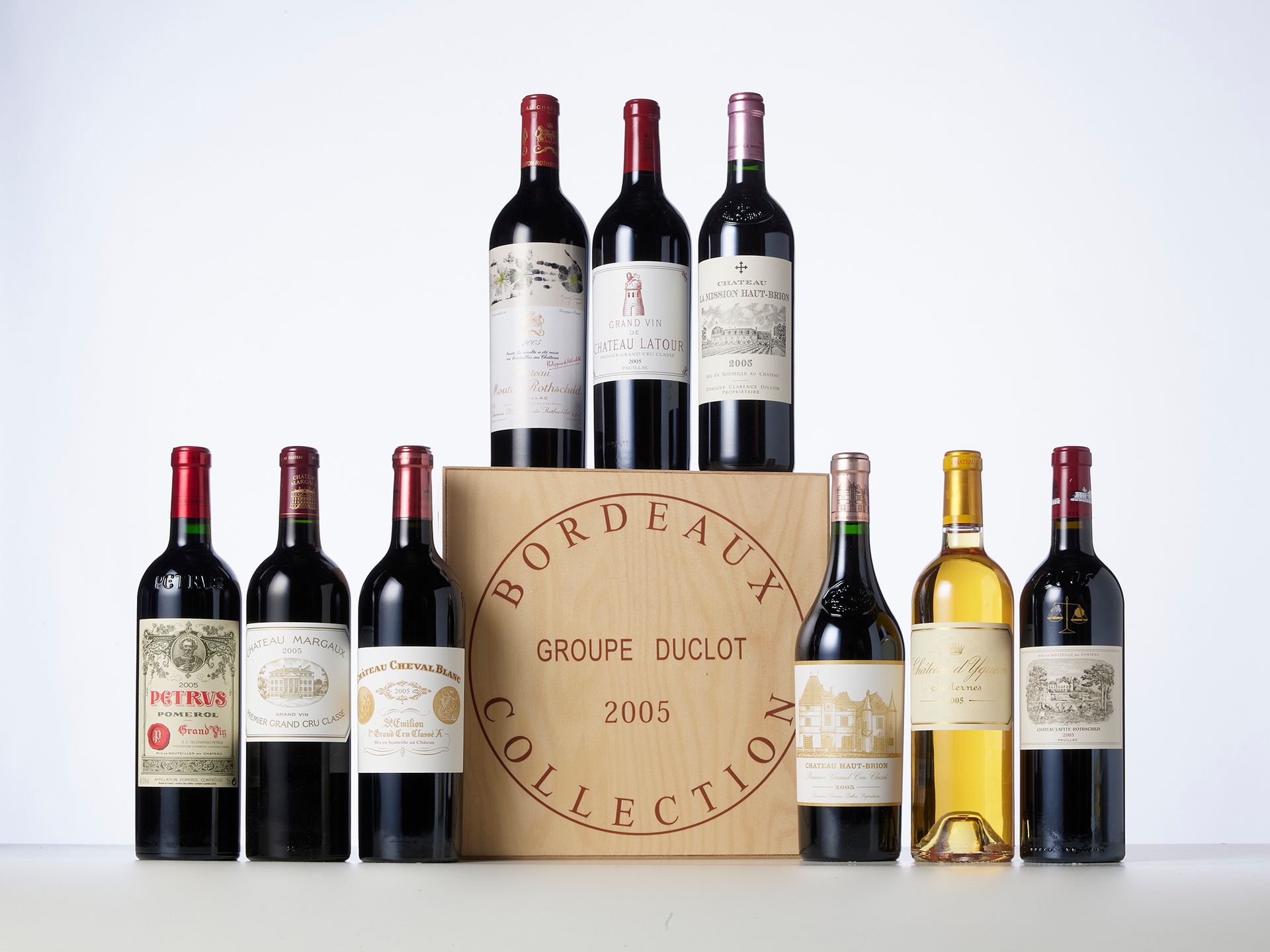 Null CAISSE BORDEAUX COLLECTION DUCLOT DE 9 BOTELLAS compuesto por : 

Año : 200&hellip;