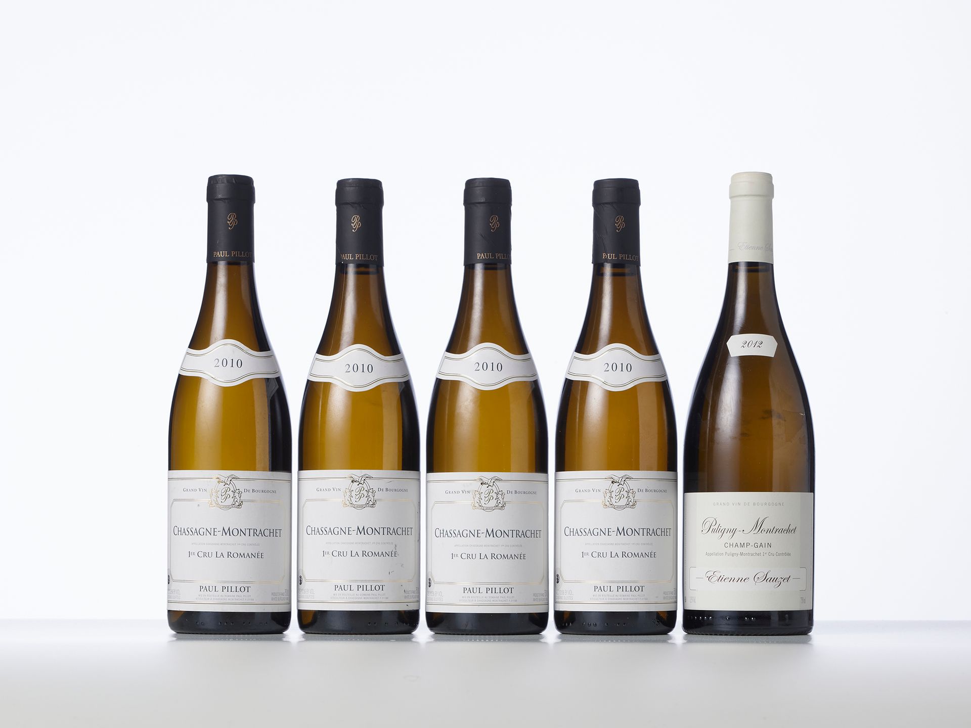 Null 4 Bottles CHASSAGNE-MONTRACHET LA ROMANEE White (1° Cru) 

Year : 2010 

Ap&hellip;