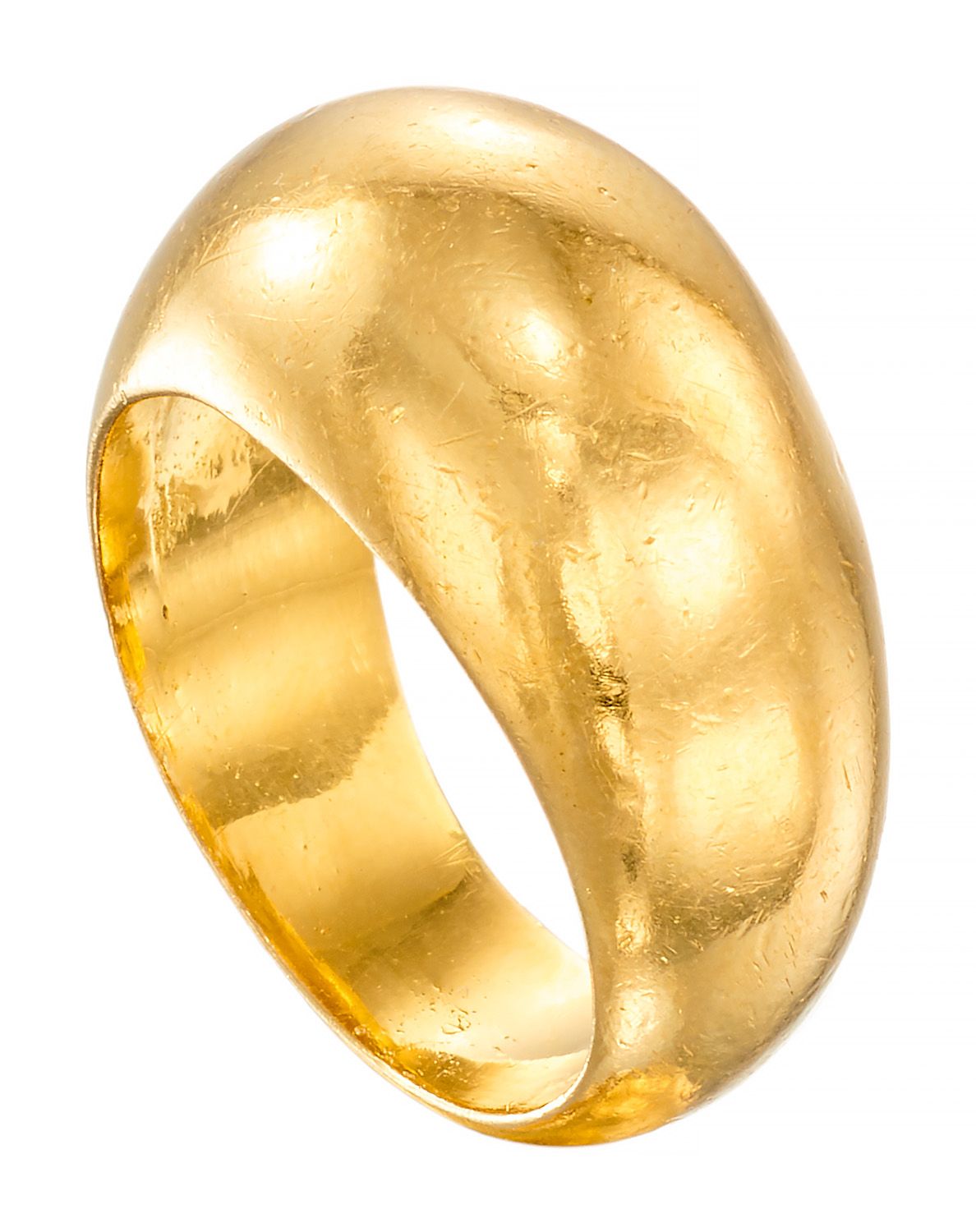 Bague dôme in oro giallo 

TDD: 54 

Pb: 14,14 g (18K-750/1000)