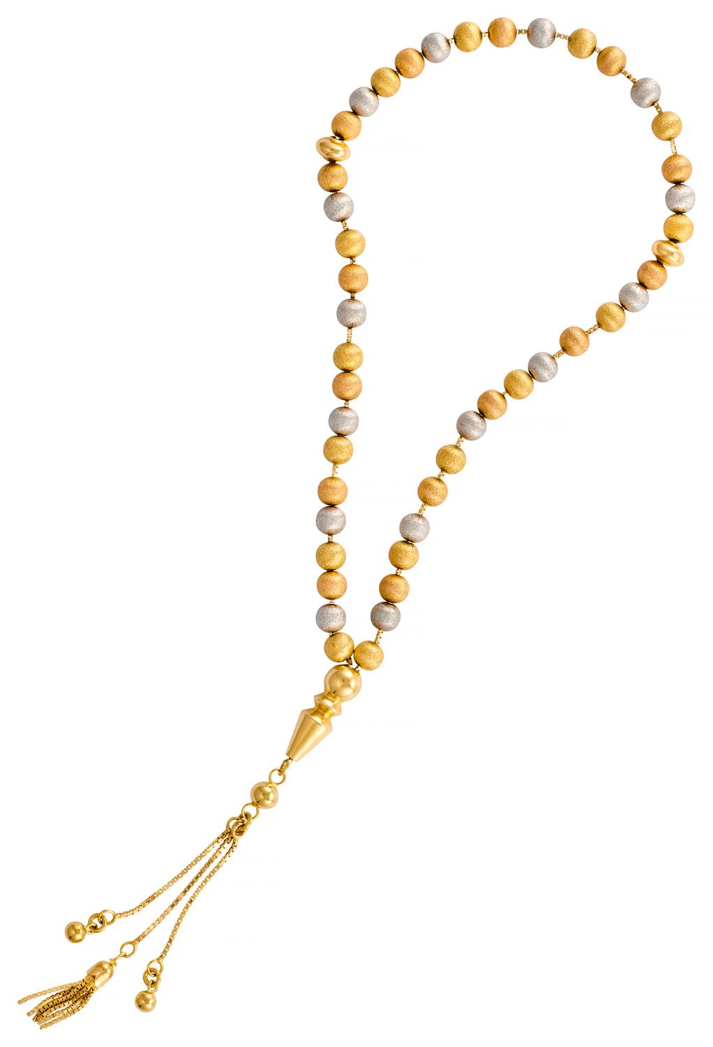 CHAPELET Three-tone gold rosary