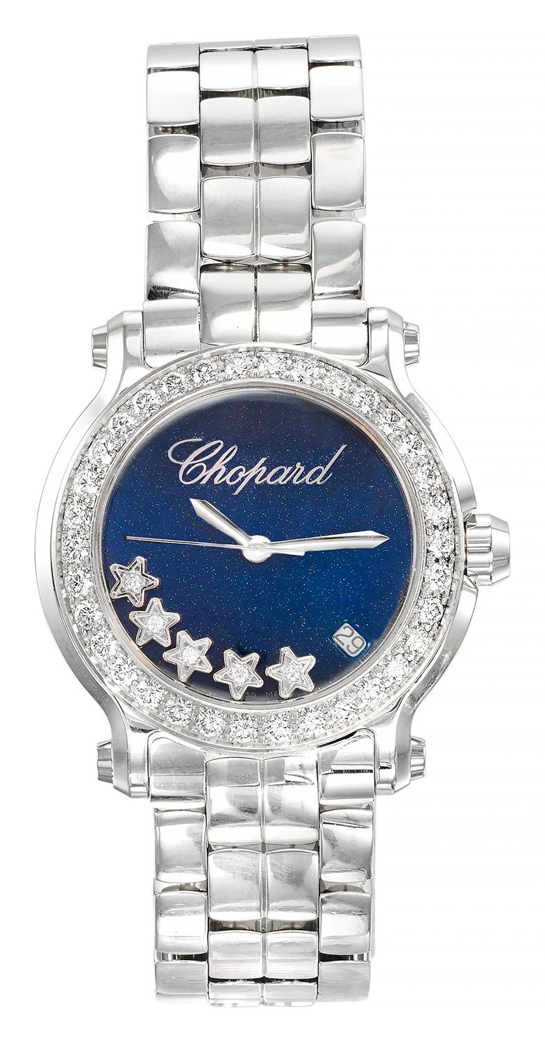 CHOPARD Lady's watch in steel, the bezel set with approx. 1,75 carat of brillian&hellip;