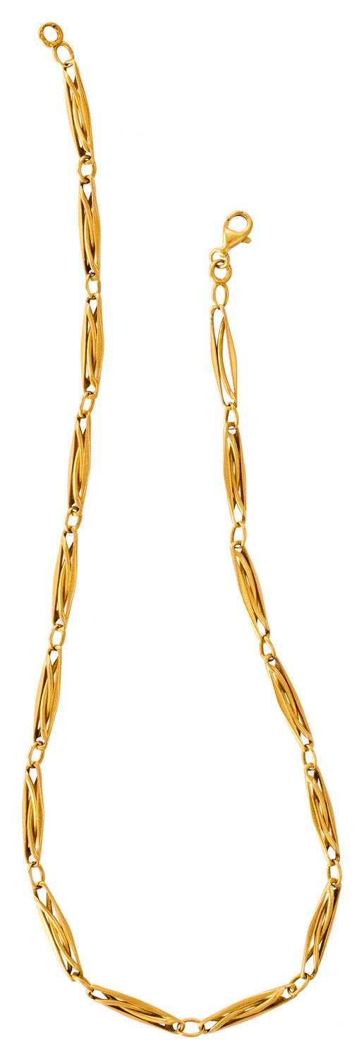 RAS DE COU Yellow gold choker necklace