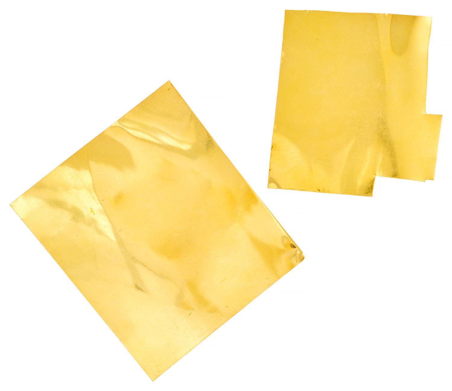 Plaques de soudure 黄金材质

一个重24.33克，另一个重38.25克（18K-750/1000）。