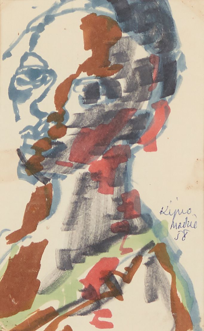 Null 
Ladislas KIJNO 1921-2012




MADRE, 1958




纸上混合媒体，右侧有签名、标题和日期




视力：13.&hellip;