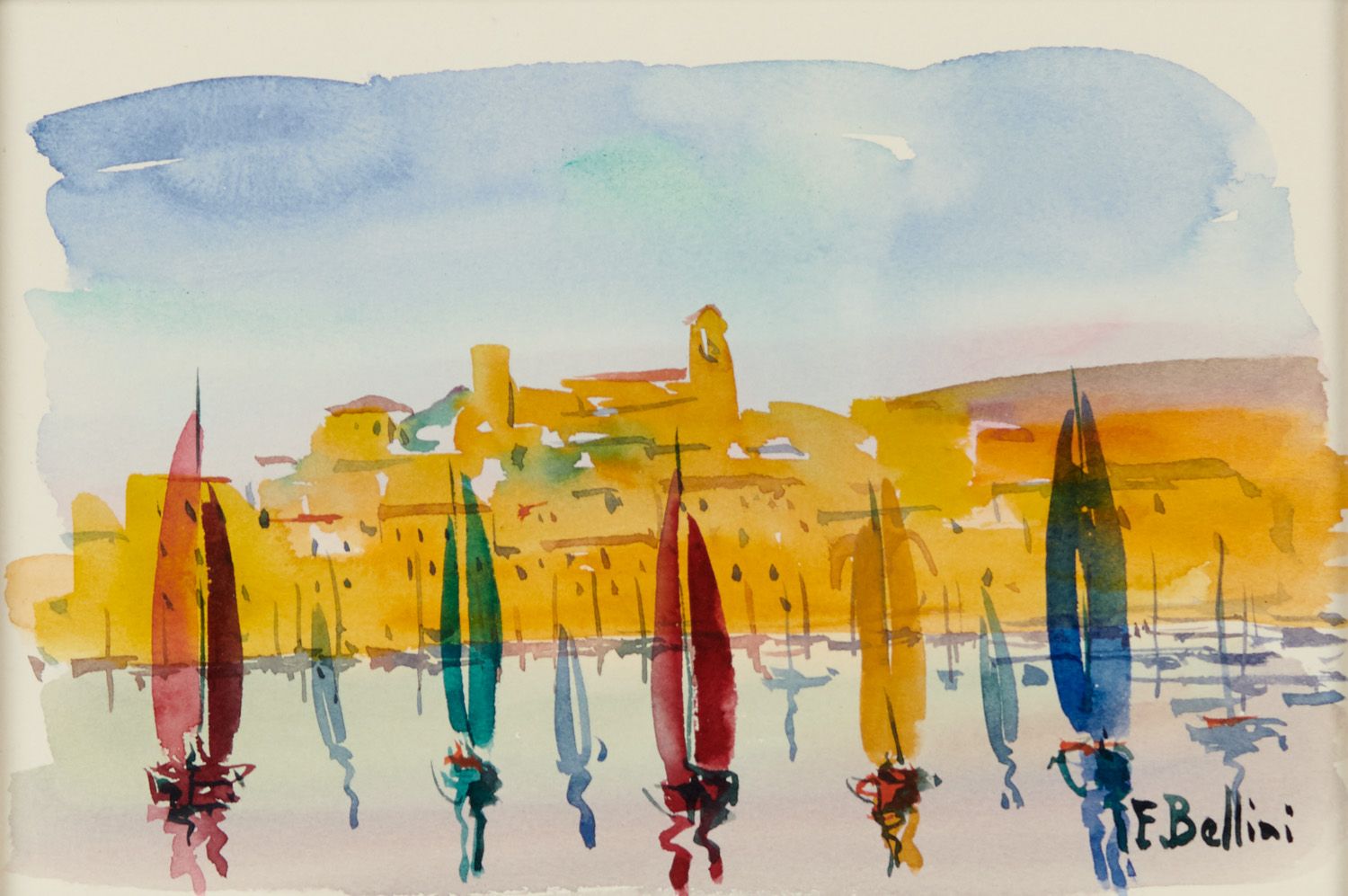Null Emmanuel BELLINI 1904-1989

CANNES, SAILBOATS AT THE SUQUET

Watercolor sig&hellip;