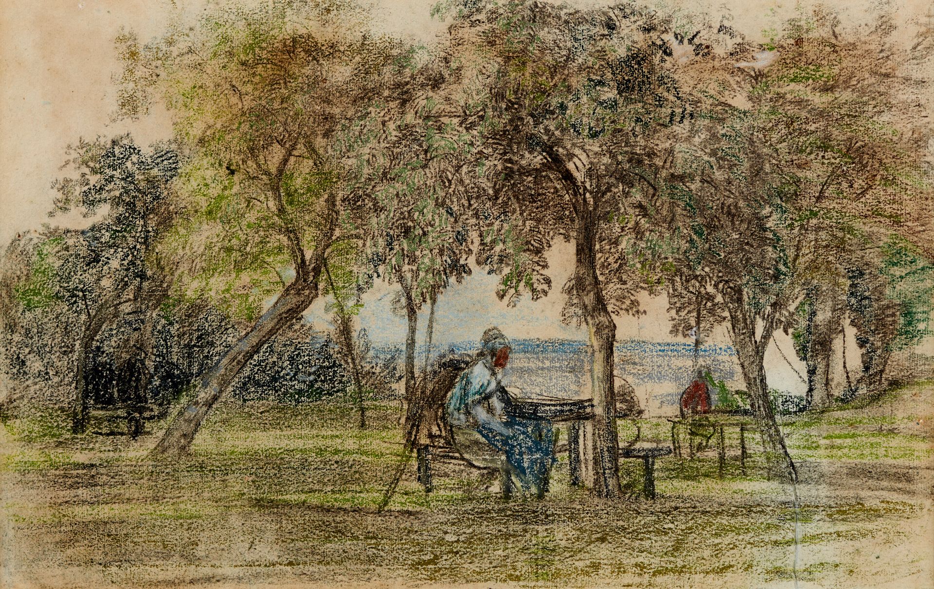 Null 欧仁-布丁 1824-1898

圣西梅昂农场花园里的女人，洪福勒

灰色

29,5 x 48,5



出处：P. E. Gernez收藏，197&hellip;