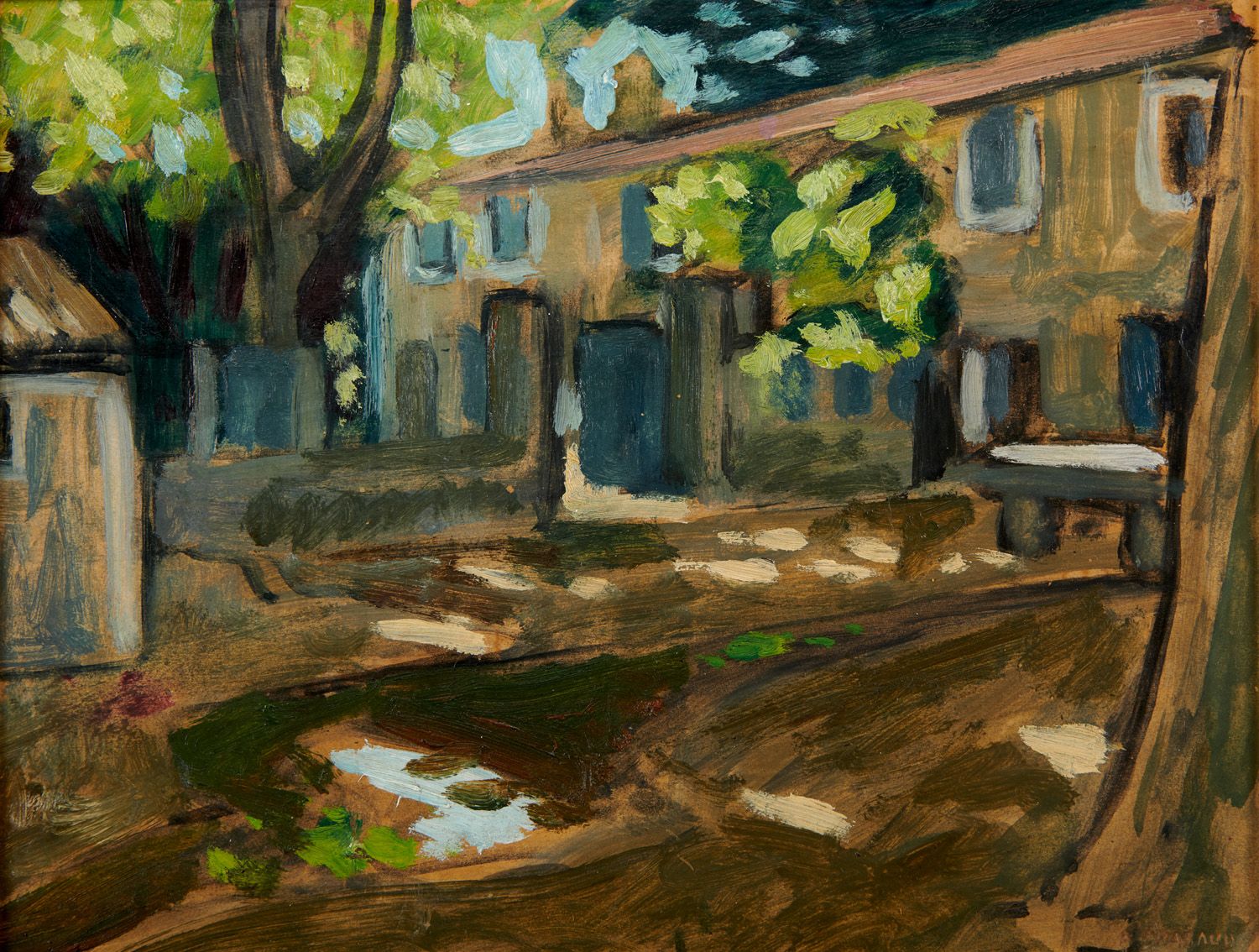 Null 奥古斯特-沙博德 1882-1955

乡村广场

右下角有签名的板上油画

25 x 32