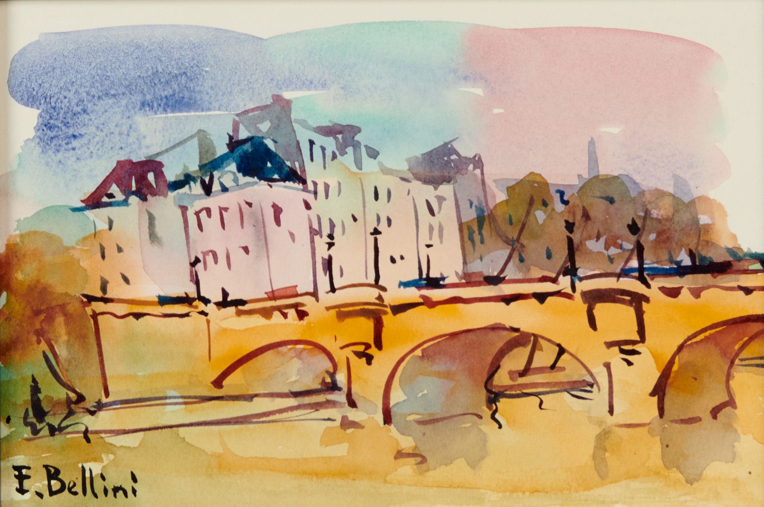 Null Emmanuel BELLINI 1904-1989

PARIS, THE PONT NEUF 

Watercolor signed lower &hellip;