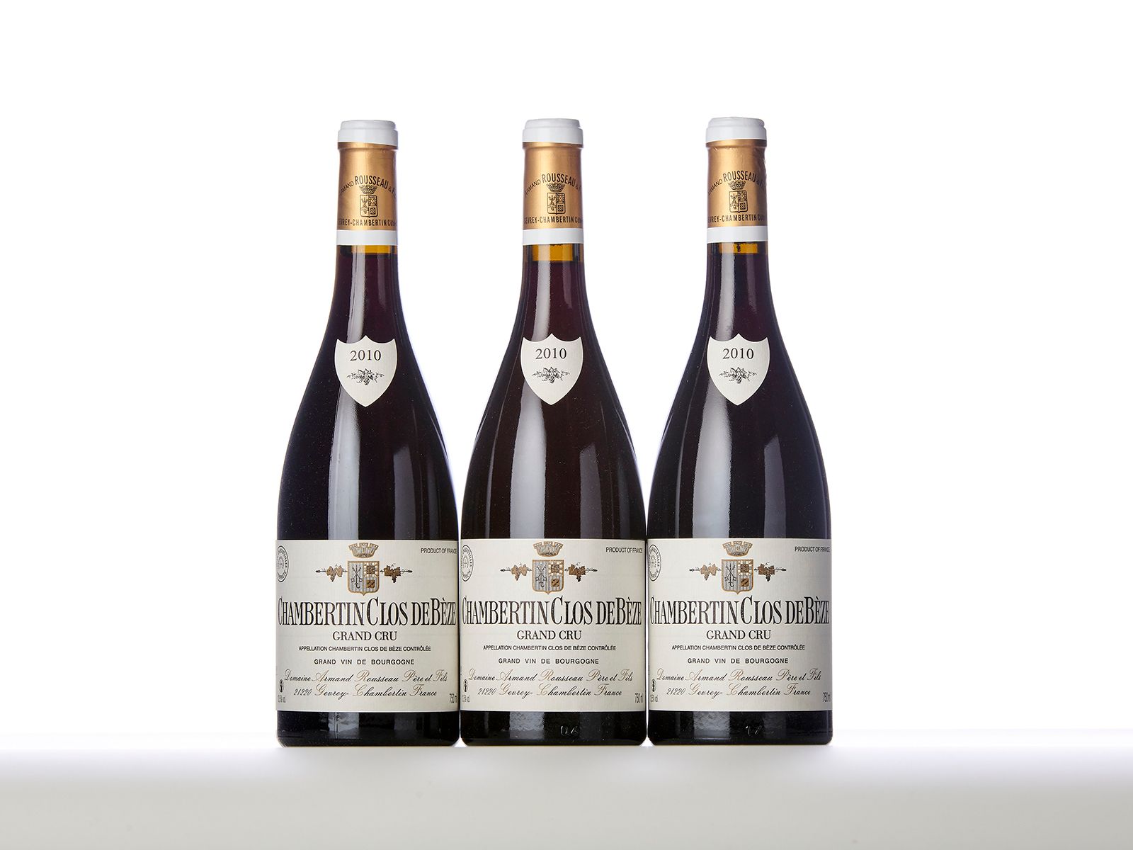 Null 3瓶 CHAMBERTIN-CLOS DE BEZE (Grand Cru) 
年份：2010年 
产区：Domaine Armand Roussea&hellip;