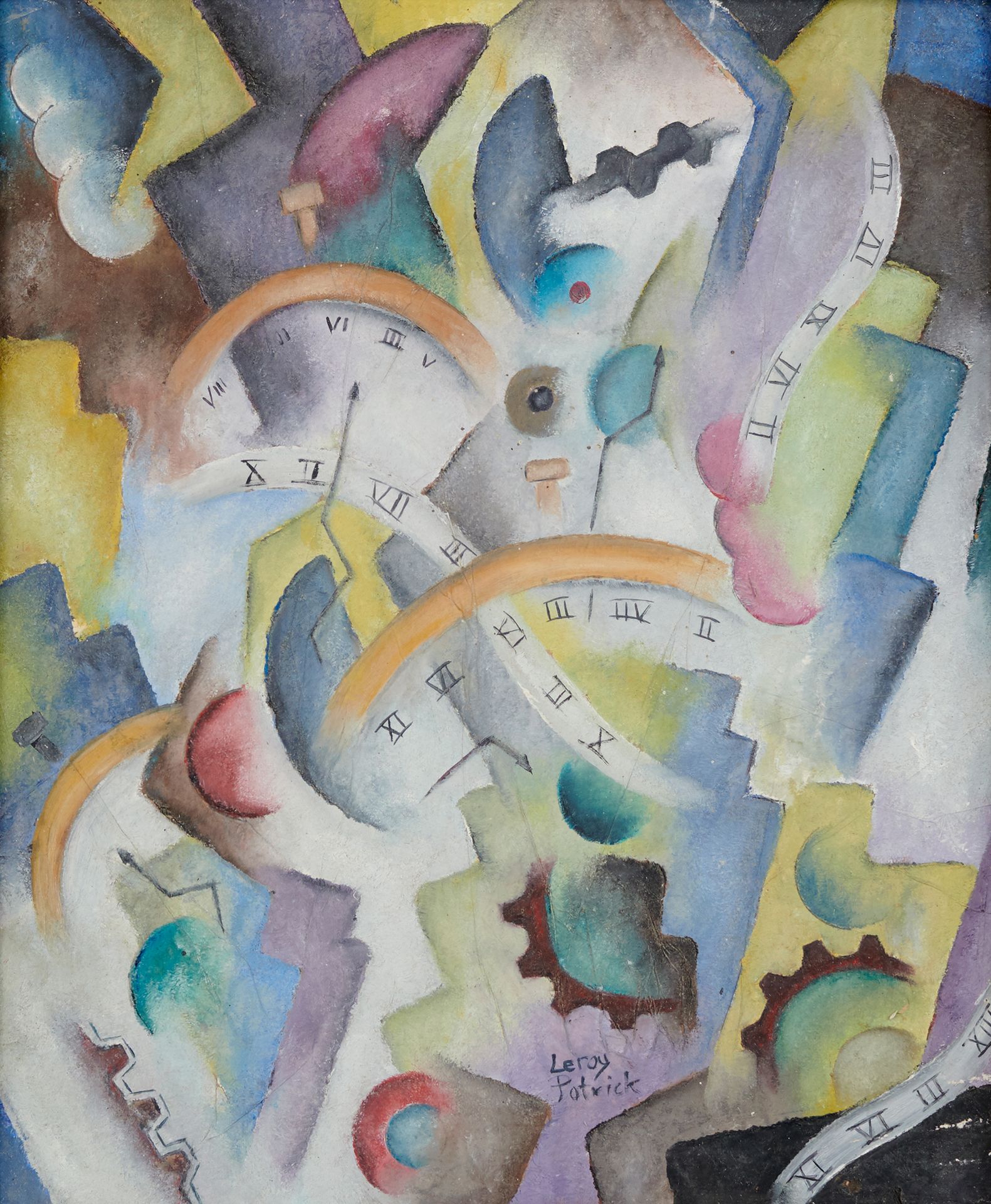 Patrick LEROY, né en 1948 CUBIST COMPOSITION WITH WATCHES

Mixed media on paper &hellip;