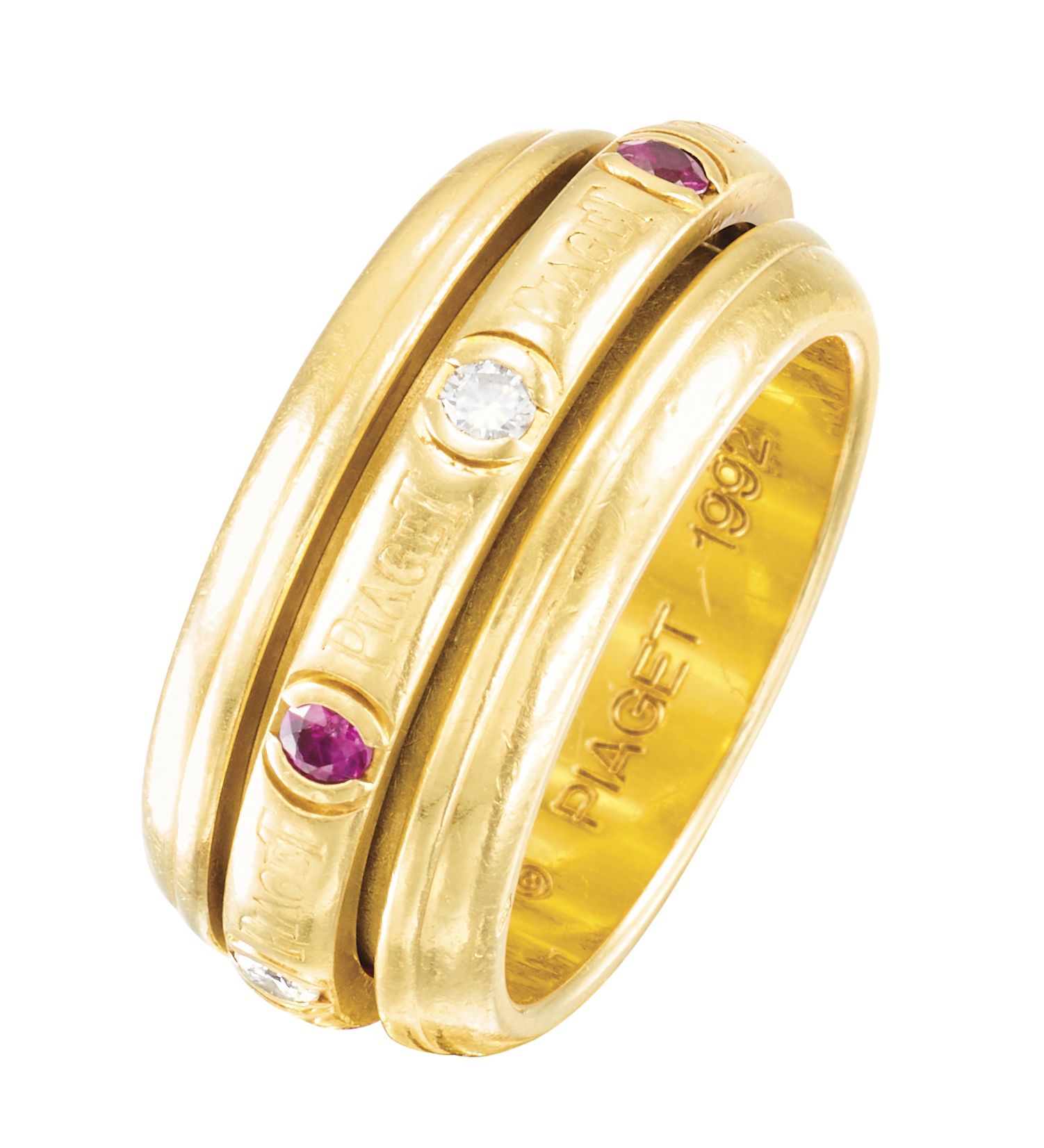 PIAGET Collezione "Possession
Anello girevole in oro giallo, con anello centrale&hellip;