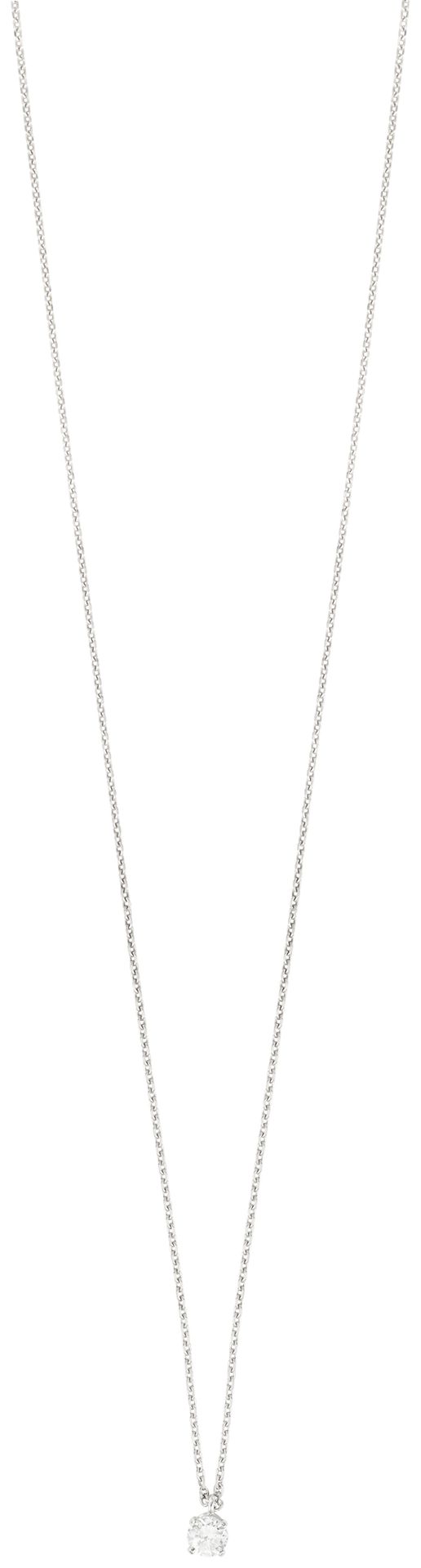 Collier in white gold holding a diamond weighing approx. 0.40 carat
L: 45 cm
Pb:&hellip;