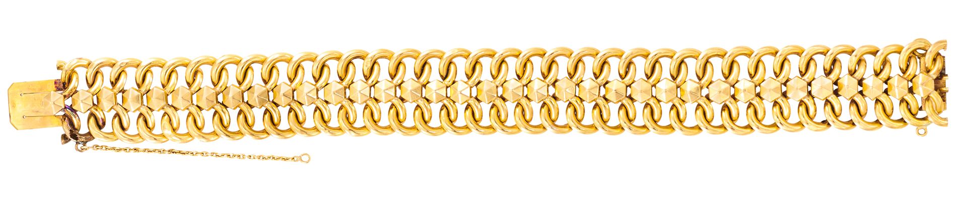 Bracelet en oro amarillo, malla hueca (Coup)
L: 23 cm - A: 2,2 cm
Peso: 30,90 g &hellip;