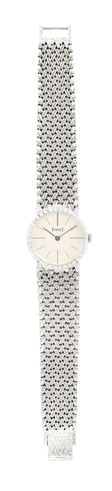 PIAGET pour HERMES PARIS Reloj femenino de oro blanco, esfera redonda, bisel eng&hellip;