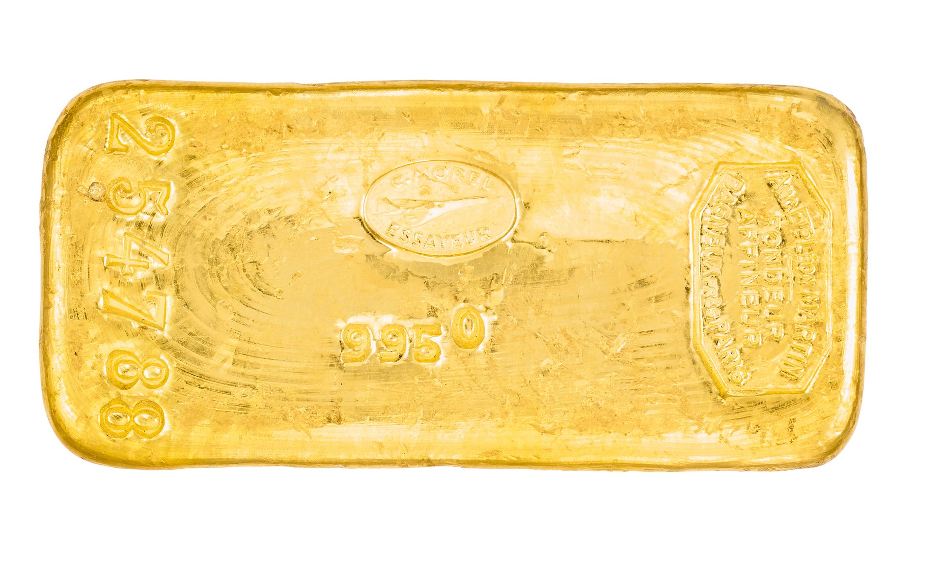 Lingot d'or Numerado
Con un peso de 998,40 g de oro fino (24K- 995/1000)

Acompa&hellip;