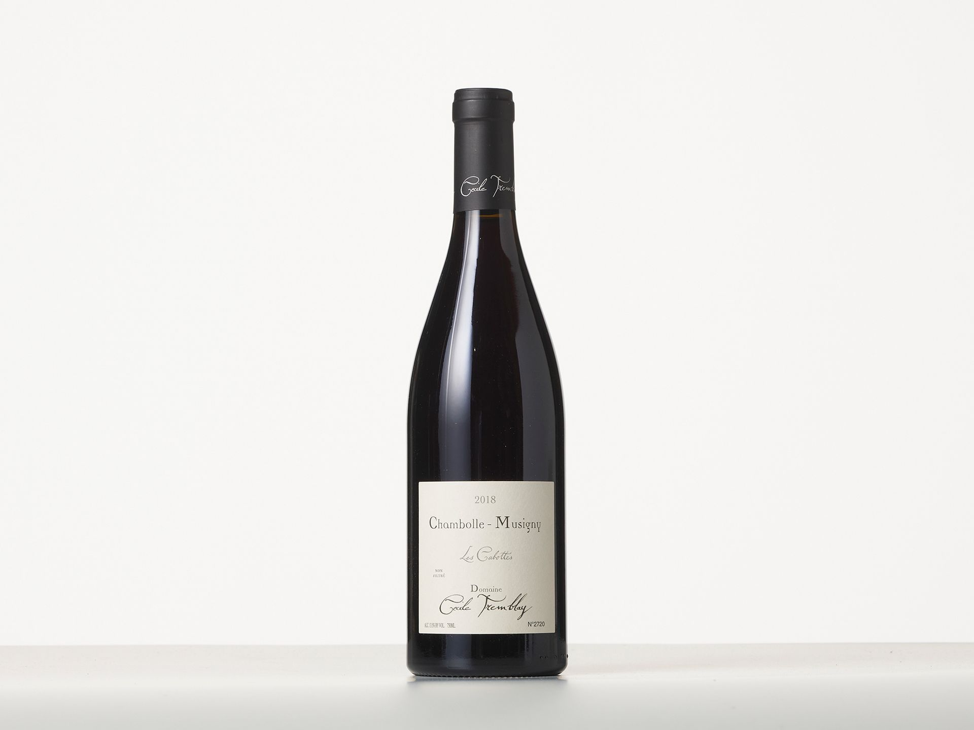 Null 1 Bottle CHAMBOLLE-MUSIGNY "LES CABOTTES 
Year : 2018 
Appellation : Domain&hellip;