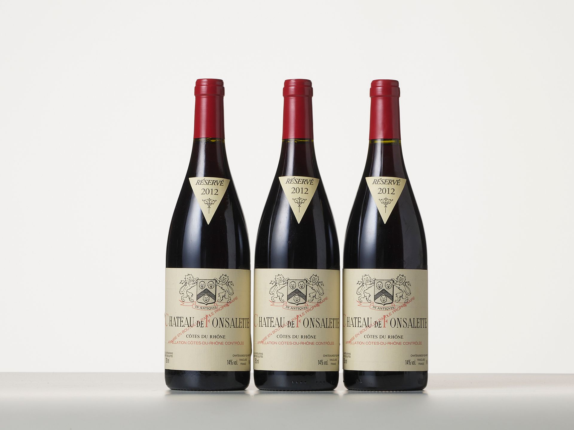 Null 3 瓶 CÔTES-DU-RHÔNE "CHÂTEAU DE FONSALETTE" 红葡萄酒 
年份：2012 
产区 : S.C.E.A Chât&hellip;
