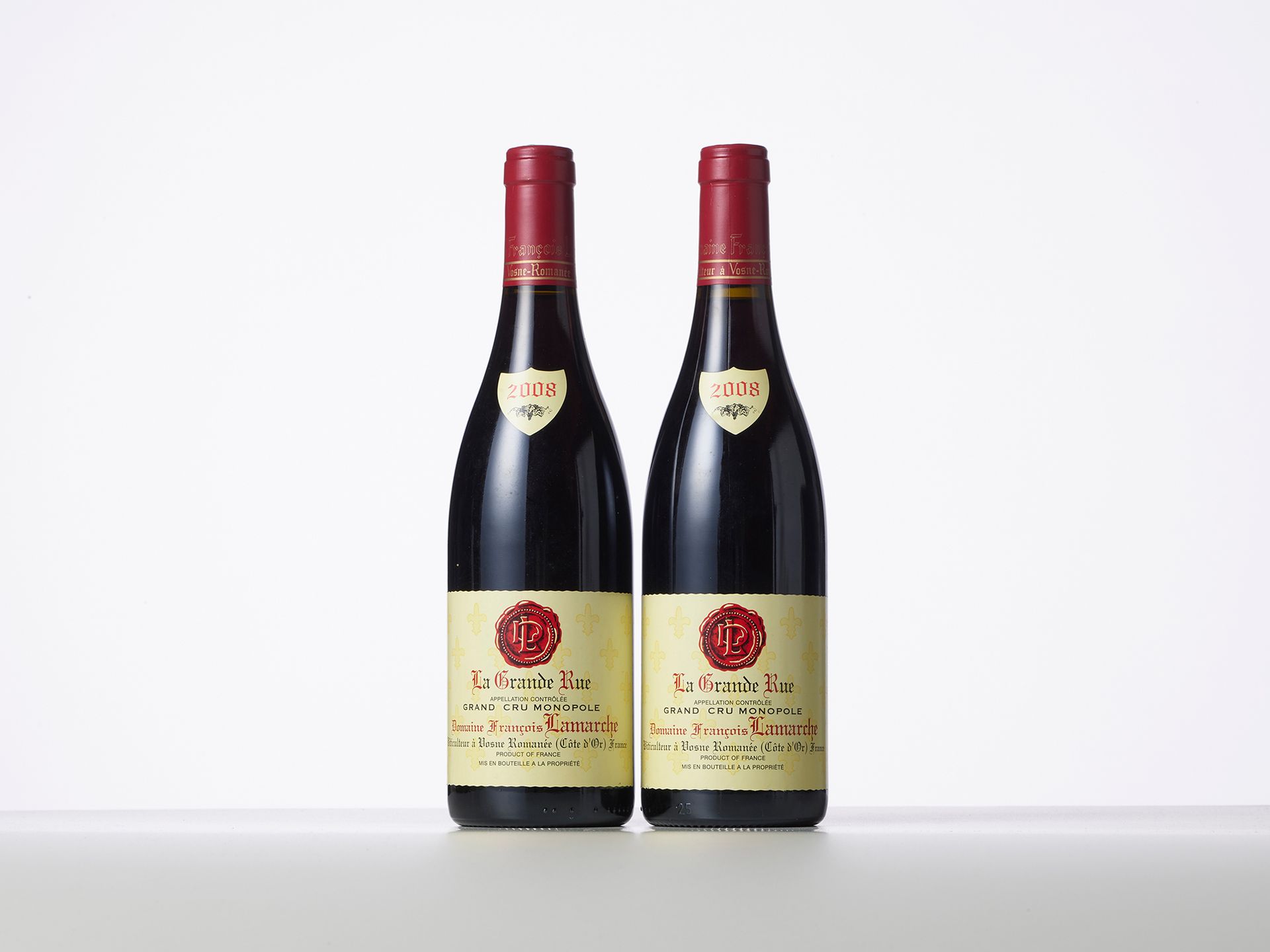 Null 2 Bottles LA GRANDE RUE (Grand Cru) 
Year : 2008 
Appellation : Domaine Fra&hellip;