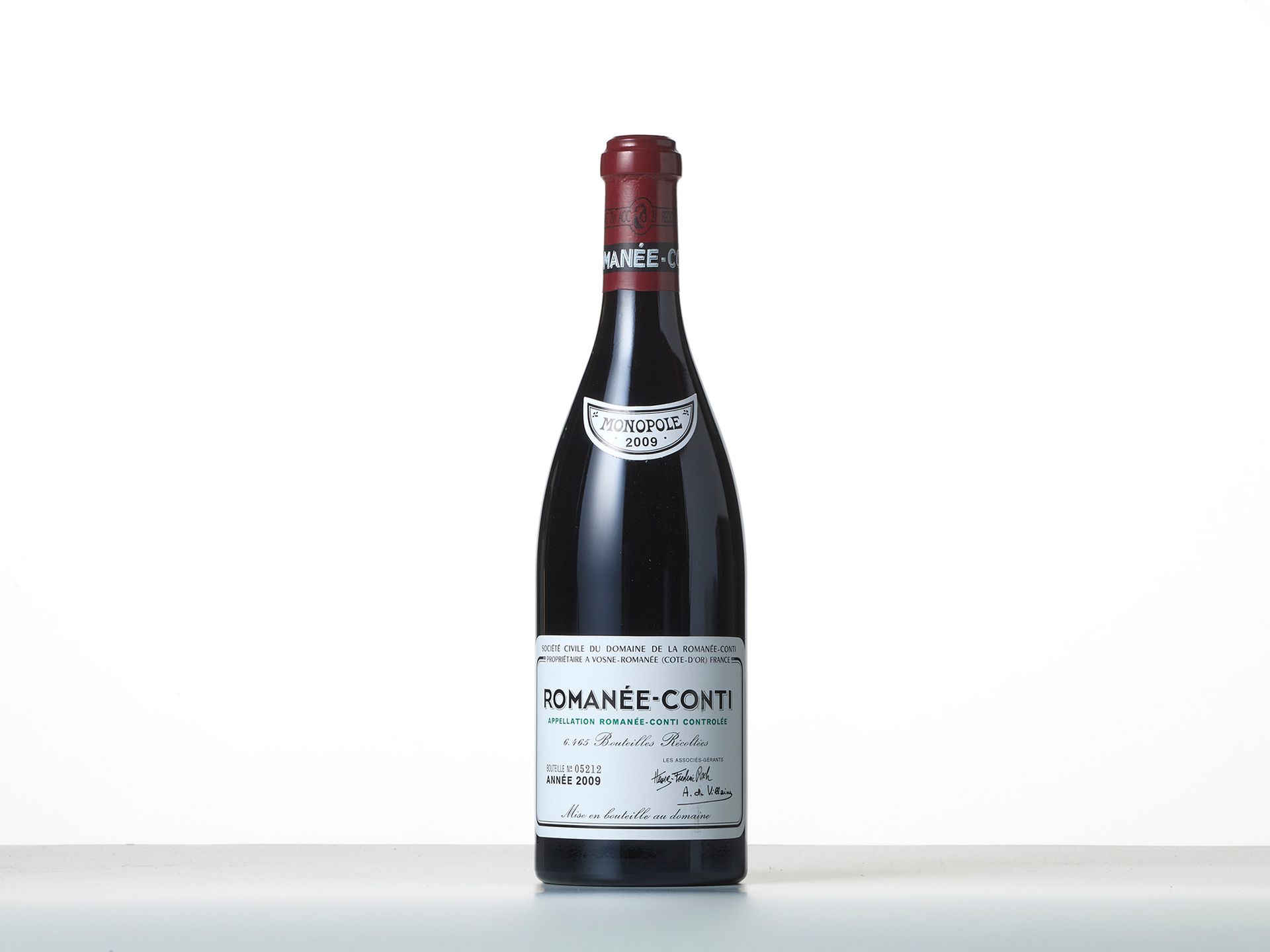 Null 1 Bouteille ROMANEE-CONTI (Grand Cru) 
Année : 2009 
Appellation : Domaine &hellip;