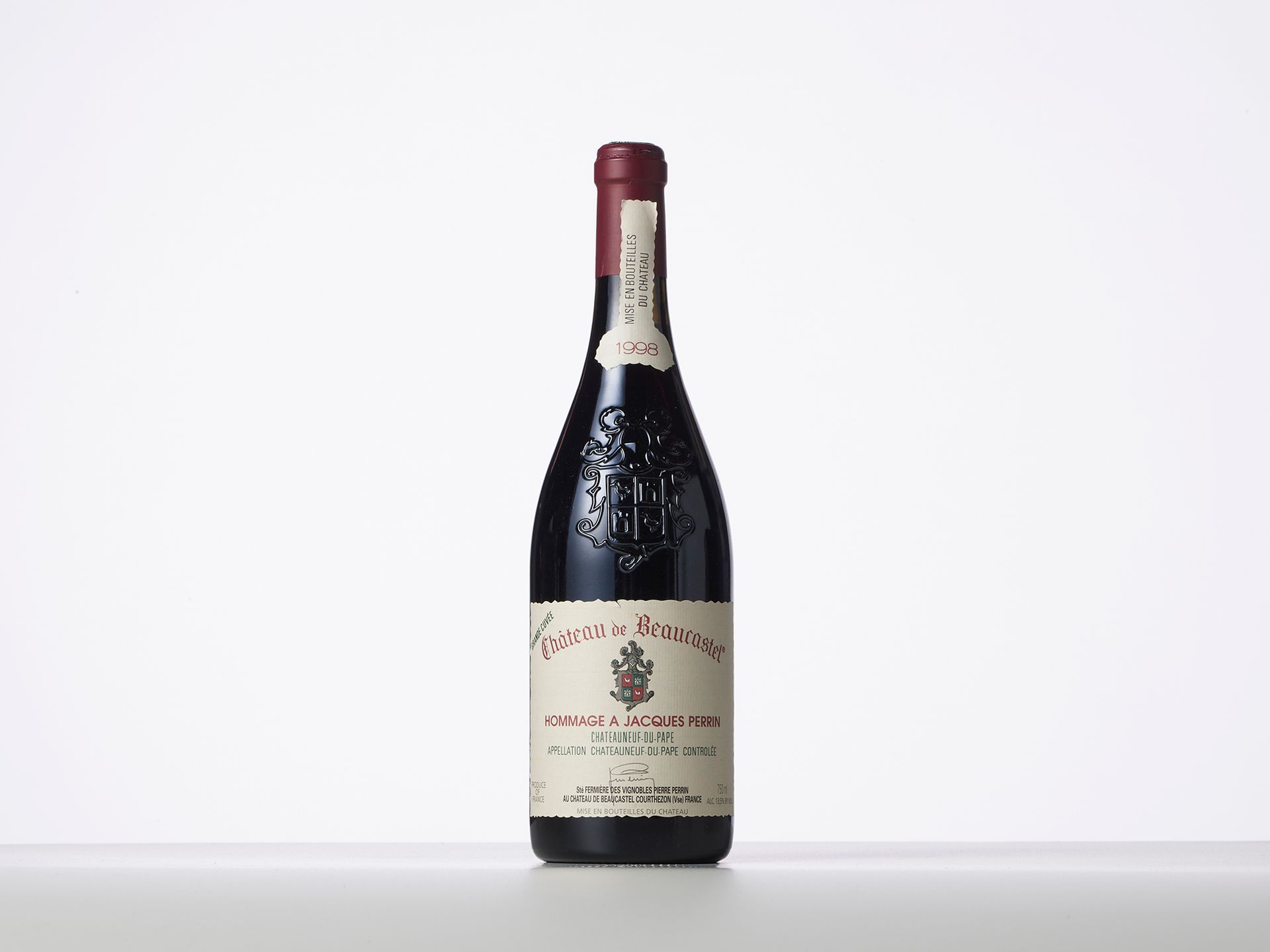 Null 1 Bouteille CHÂTEAUNEUF-DU-PAPE "HOMMAGE A JACQUES PERRIN" Rouge 
Année : 1&hellip;