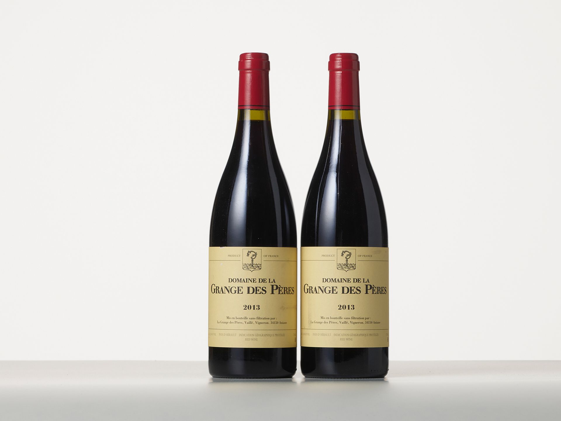 Null 2 Bottles I.G.P PAYS D'HERAULT Red 
Year : 2013 
Appellation : Domaine de l&hellip;
