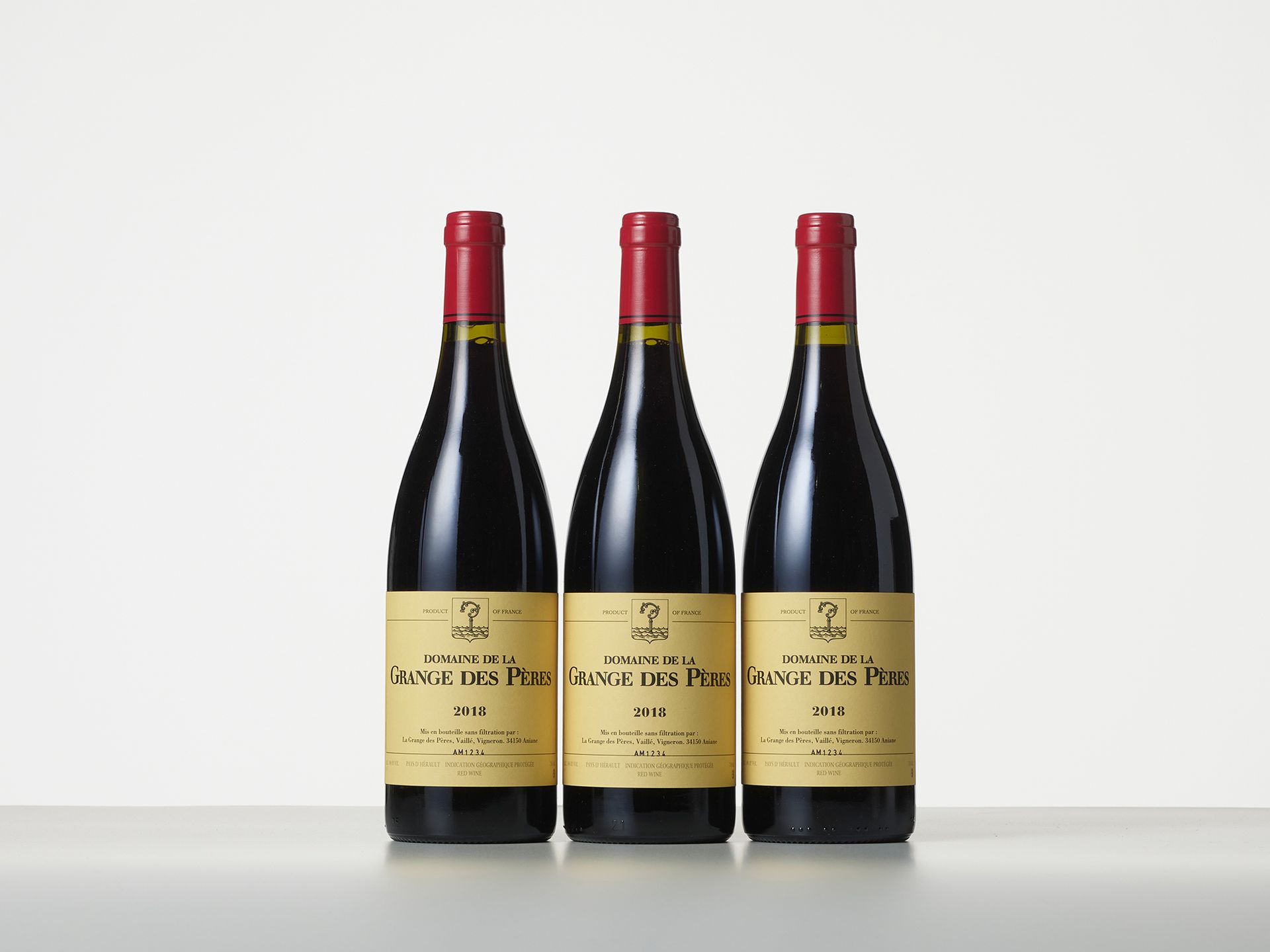 Null 3 Bottles I.G.P PAYS D'HERAULT Red 
Year : 2018 
Appellation : Domaine de l&hellip;
