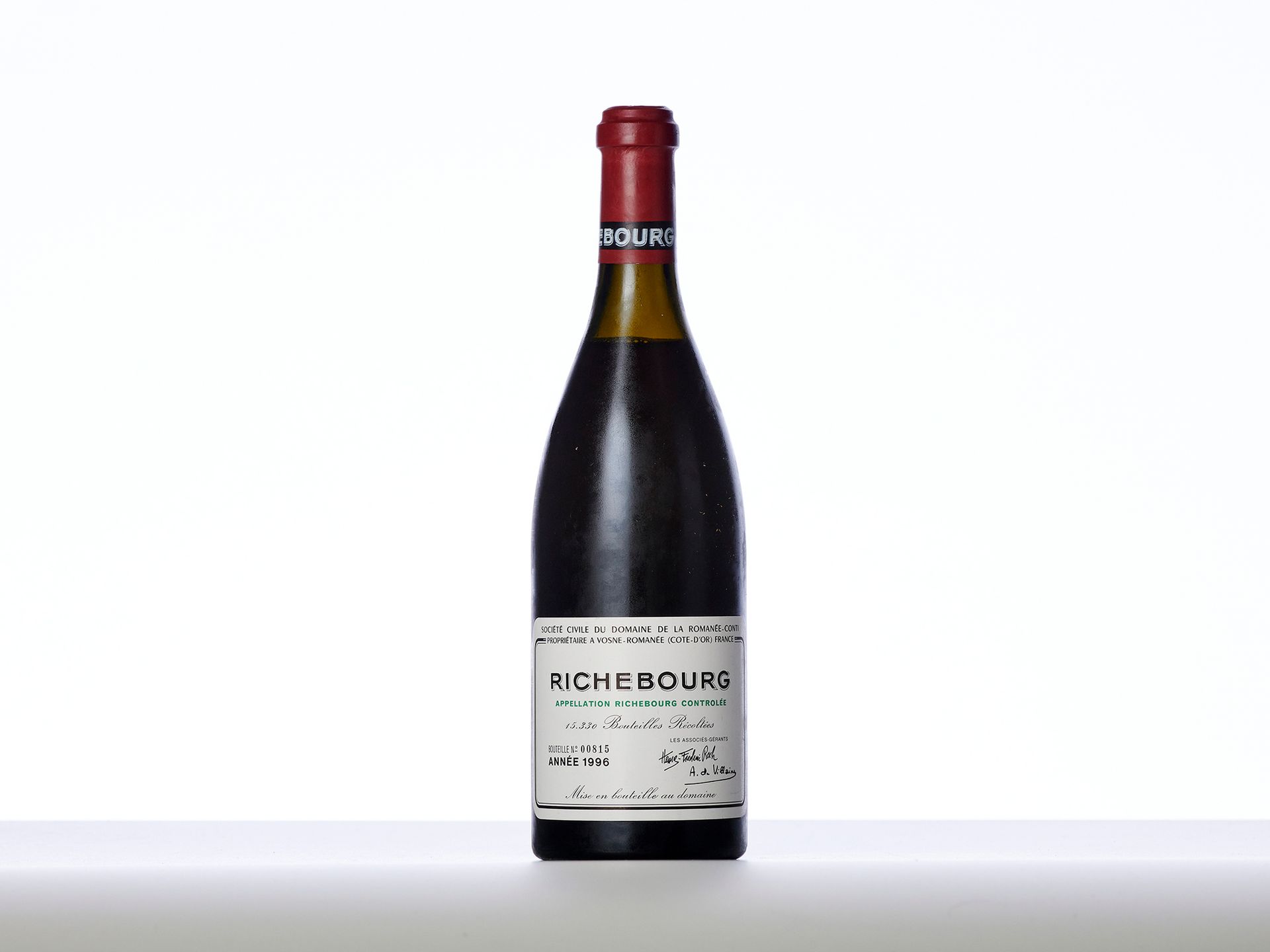 Null 1 Bouteille RICHEBOURG (Grand Cru) 
Année : 1996 
Appellation : Domaine de &hellip;