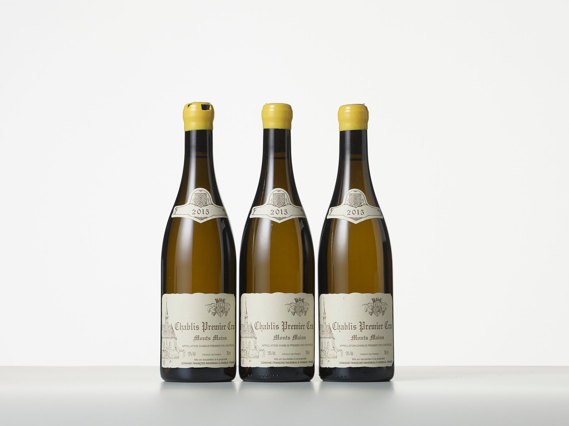 Null 3 Bottles CHABLIS MONTS MAINS (1° Cru) 
Year : 2015 
Appellation : Domaine &hellip;