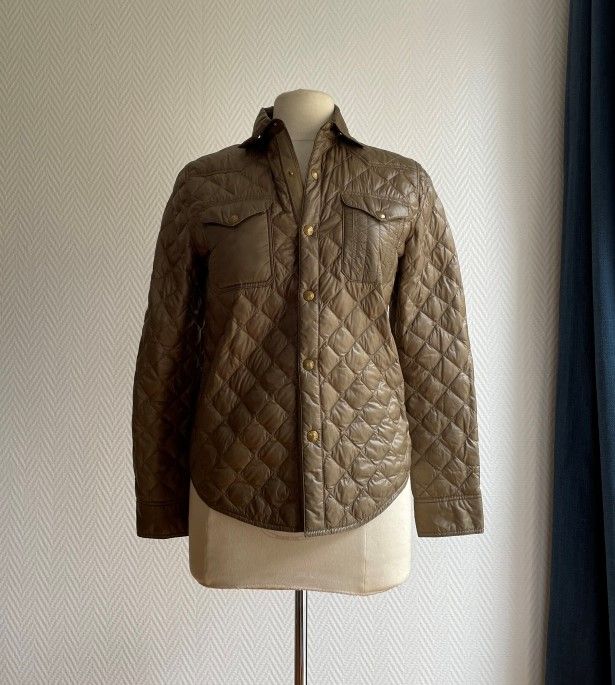 Null Ralph LAUREN 

Khaki quilted jacket, small collar, long sleeves, two patch &hellip;