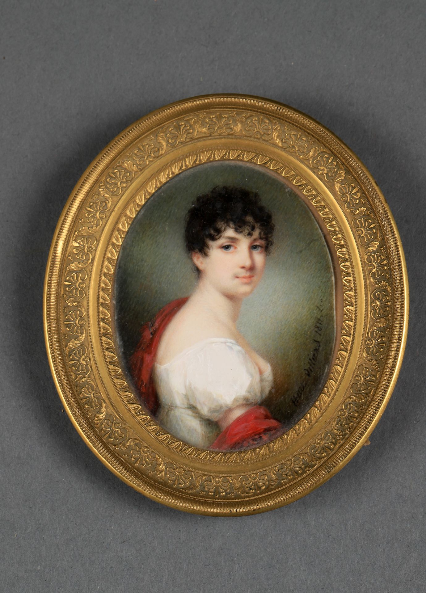 Null François HUET-VILLIERS (1772-1813)

Portrait de femme au châle rouge

Minia&hellip;