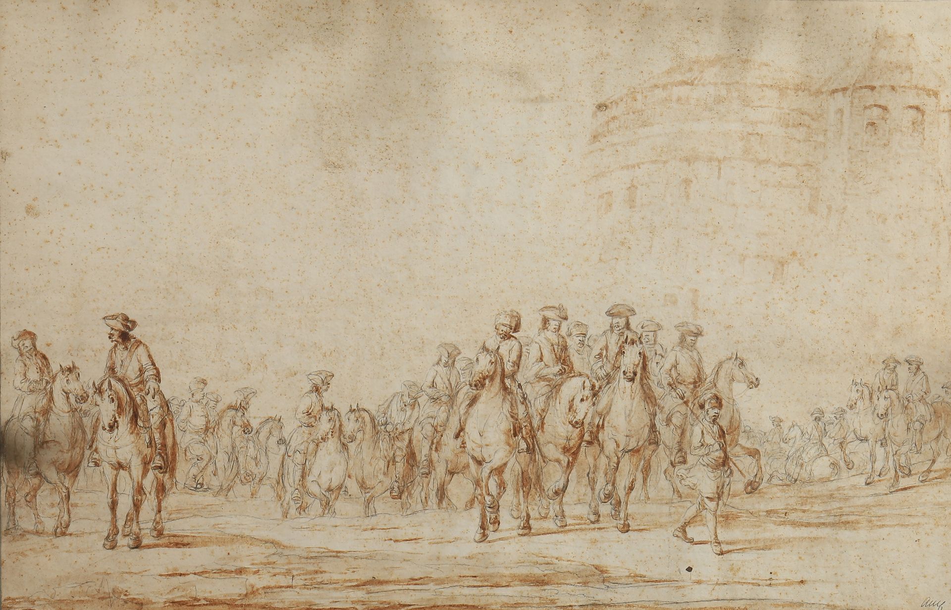 Null Ecole FRANCAISE du début du XVIIIe siècle

Convoi de cavalerie

Plume, encr&hellip;