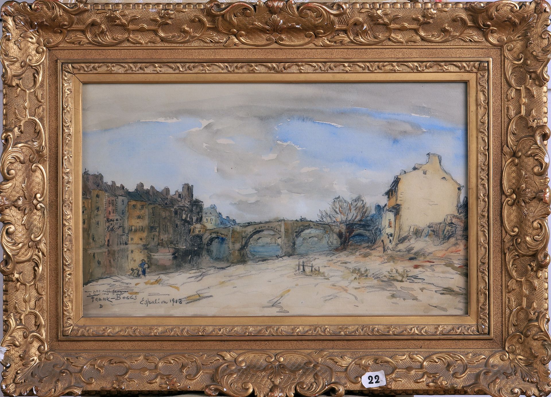 Null 弗兰克-博格斯(1855-1926)

ǞǞǞ

水彩画，左下方有签名、位置和日期 "Espalion 1913"，献给 "我的小朋友Jacques &hellip;