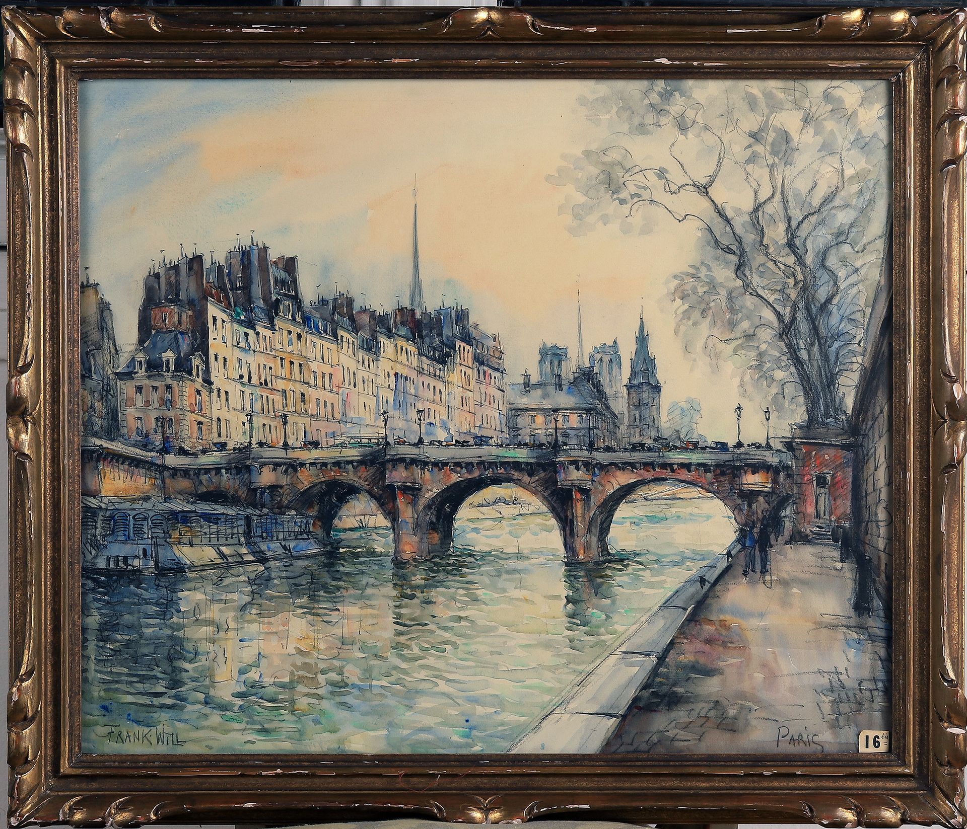 Null FRANCK-WILL (1900-1951)

Paris, la Seine et Notre-Dame



Aquarelle, signée&hellip;