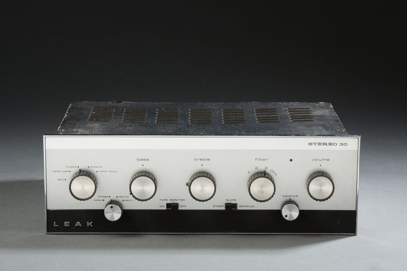 Null LEAK. Amplificatore-Preamplificatore stereo a 30 transistor, 15 watt per ca&hellip;