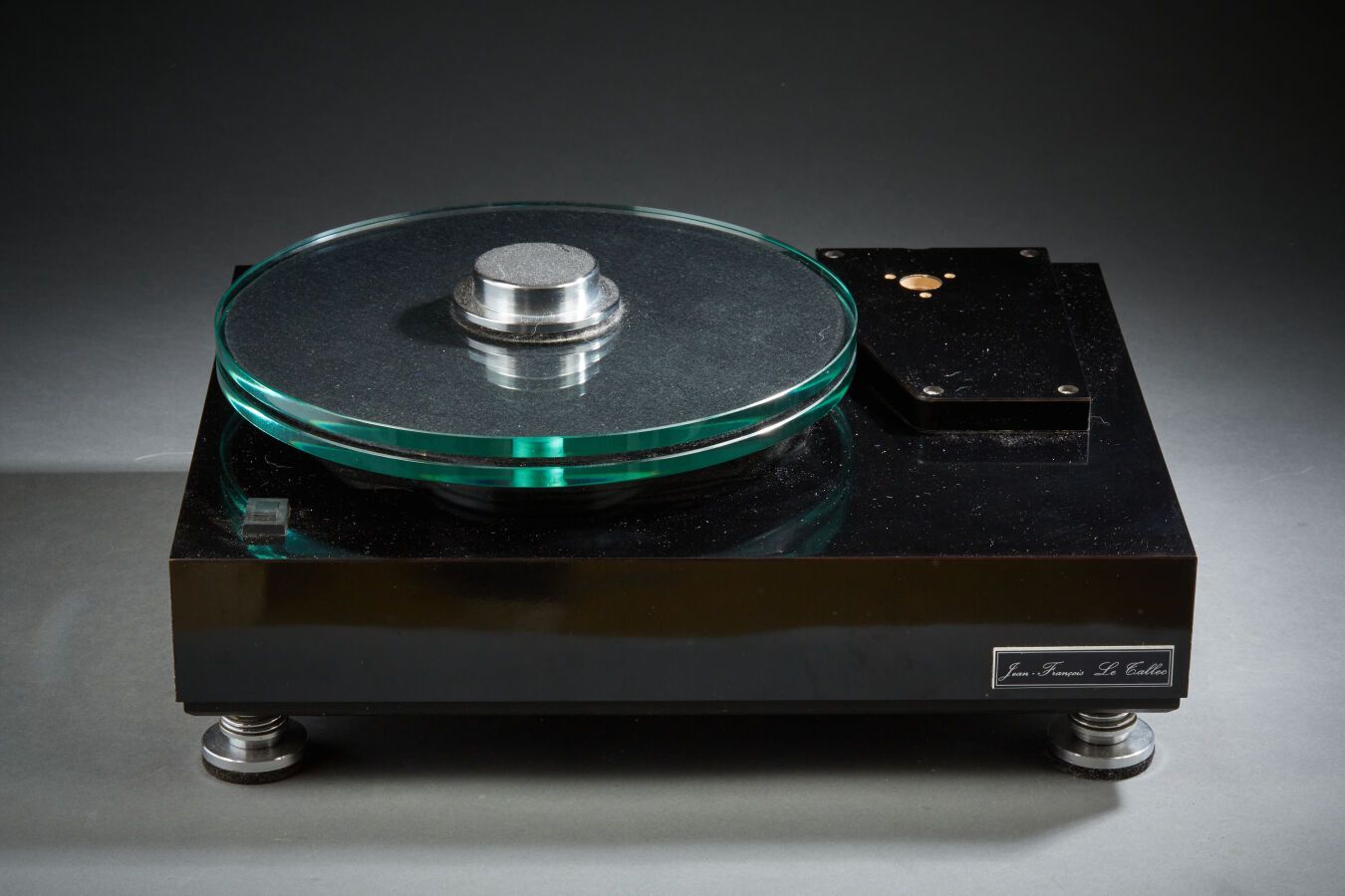 Null Jean François LE TALLEC, vinyl turntable from the 1980's with belt drive, s&hellip;