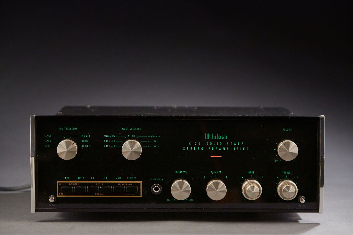 Null McIntosh C26. Solid state stereo preamplifier, (1967-1977)

Der erste Vorve&hellip;