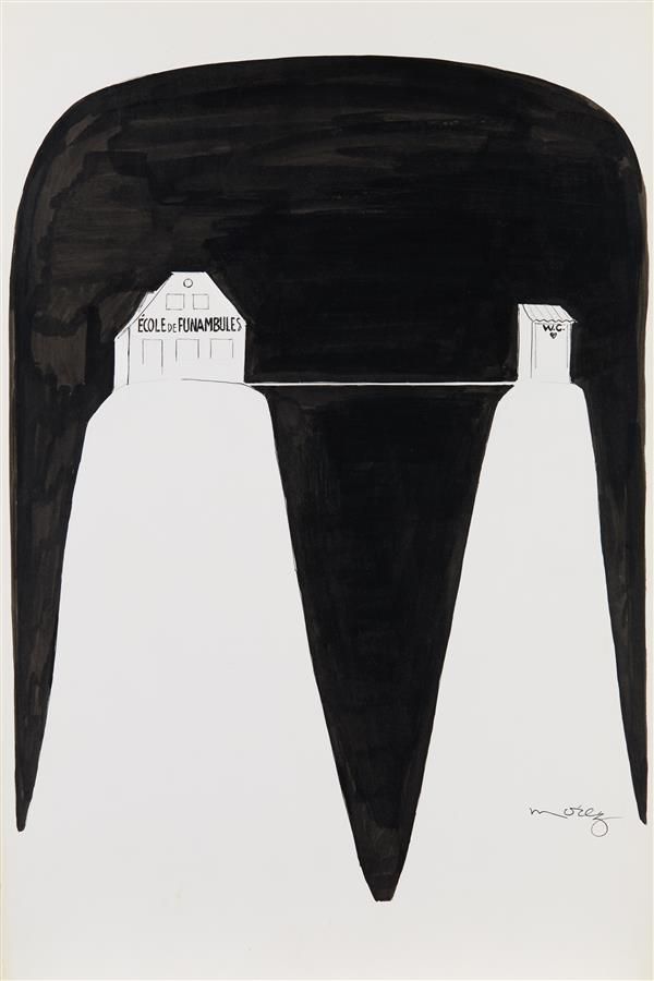 Null Henri MOREZ (1922-2017)
Escuela de equilibristas
Tinta negra y aguada blanc&hellip;