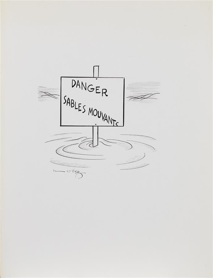 Null Henri MOREZ (1922-2017)
Danger, sables mouvants
Encre noire, signé en bas à&hellip;