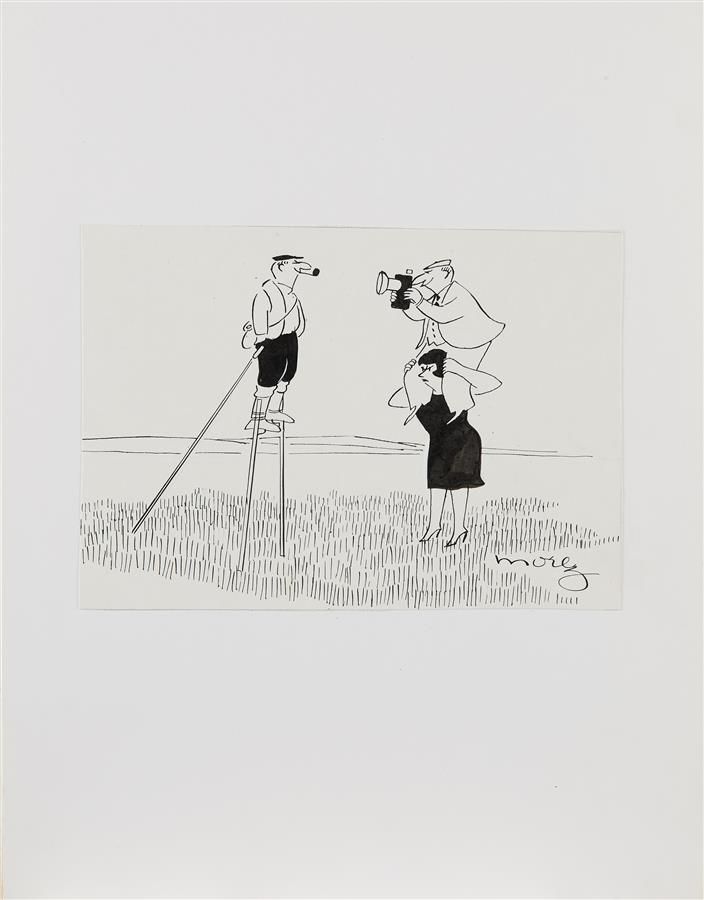 Null Henri MOREZ (1922-2017)
照片
黑色墨水和白色水粉，右下方有签名 
13,5 x 19,5 cm