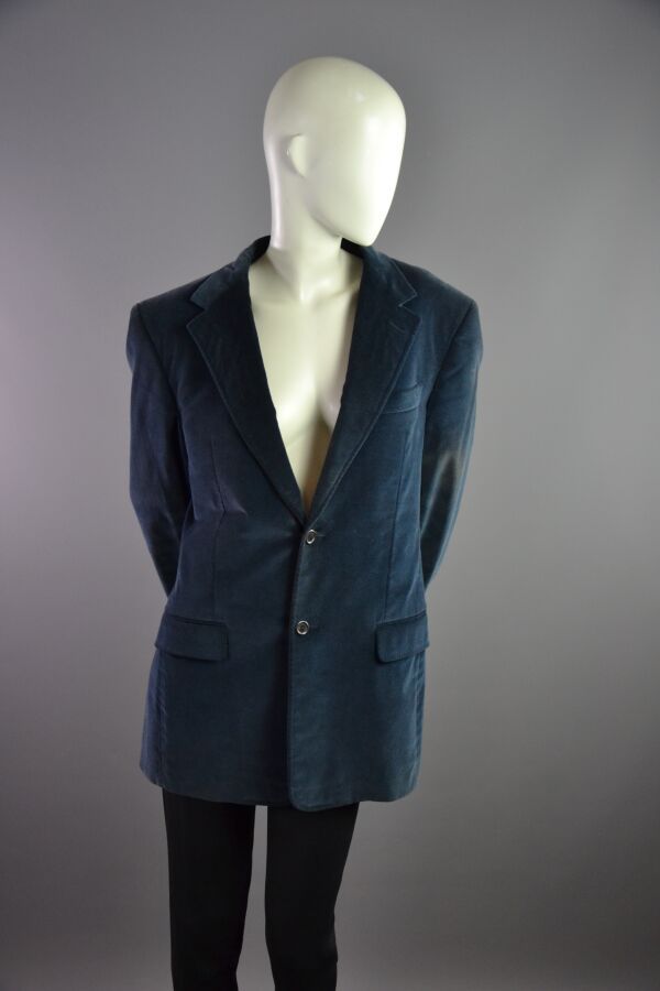 vuitton blue velvet jacket