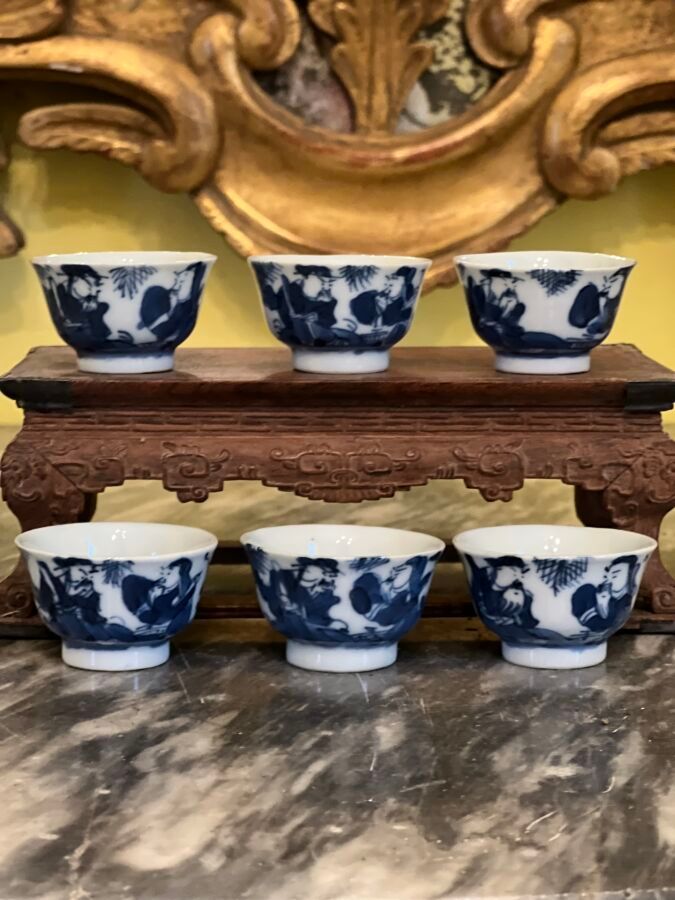 Null CHINE - XVIIIe et XIXe siècle
Ensemble de six sorbets en porcelaine blanche&hellip;