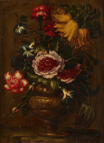 Attribué à Johann Rudolf BYSS (1660-1738) Bouquet de fleurs dans un vase.
Huile &hellip;