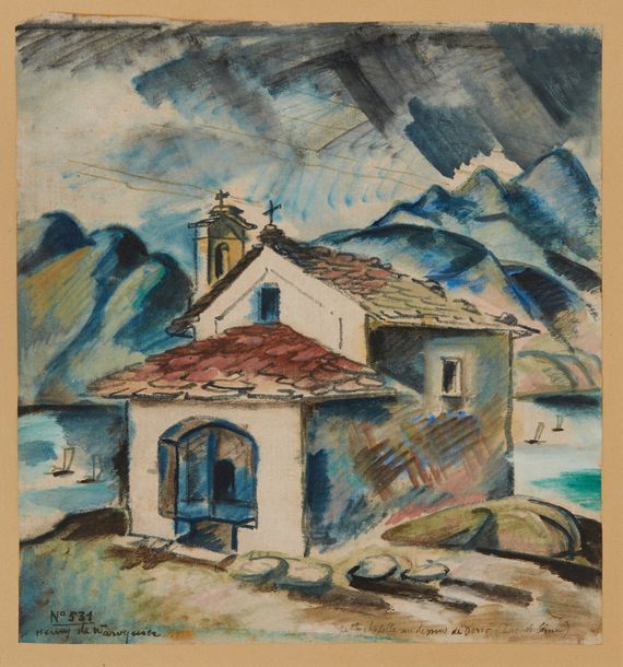 Henry de WAROQUIER (1881-1970) Petite chapelle au dessus de Dorio (Lac de Come) &hellip;