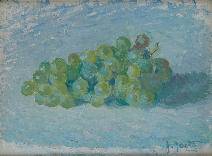Jules JOETS (1884-1954) Nature morte à la grappe de raisin
Huile sur panneau, si&hellip;