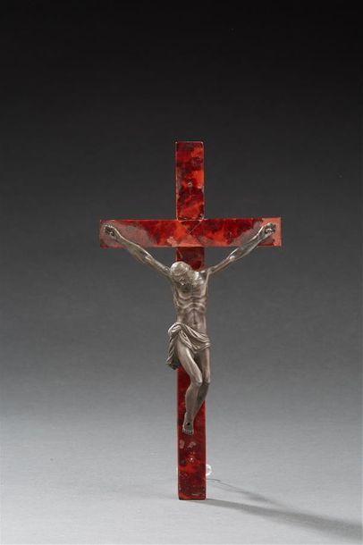 D'après Jean BOULOGNE dit GIAMBOLOGNA Crucifix dit "Cristo morto" en argent. XVI&hellip;