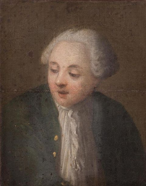 École FRANÇAISE du XVIIIe siècle Portrait d'homme de trois quart
Huile sur toile&hellip;