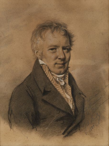 Jules BOILLY (1796-1874) Portrait de Jean-Baptiste Delambre (1749 -1822) Trois c&hellip;