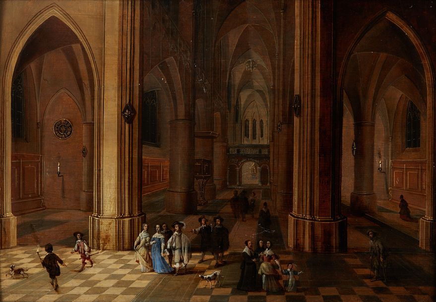 Peter NEEFS l'Ancien (1578-1656/61) Intérieur de cathédrale
Huile sur panneau de&hellip;