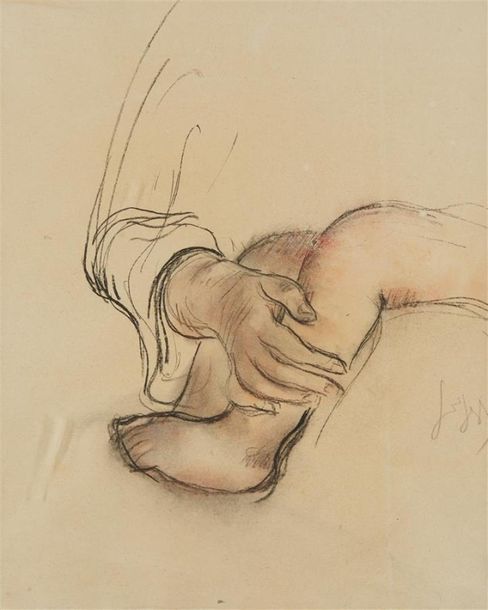 Null Louis LEGRAND (1863-1951)
Pieds et main, Etude
Mine de plomb et pastel, sig&hellip;