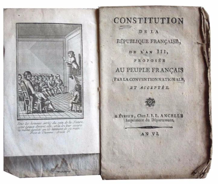Null 509. Constitution de la République Française, de l’An III, proposée au Peup&hellip;